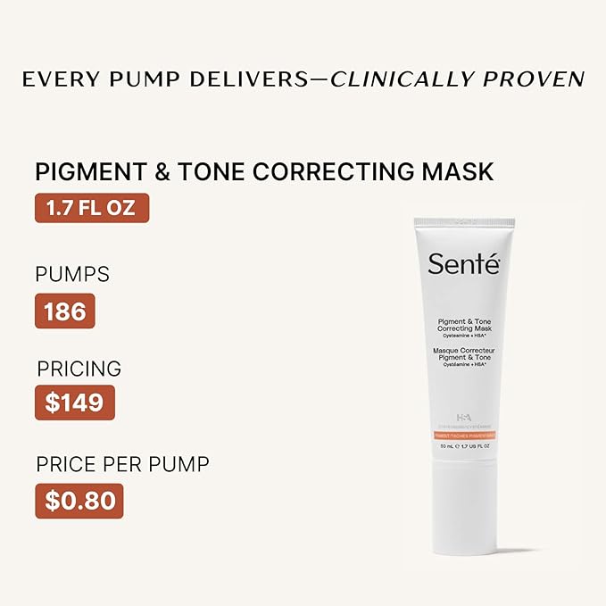 Senté Cysteamine HSA Pigment and Tone Corrector- Hyperpigmentation Treatment For Reducing The Appearance of Dark Spots And Improving Skin Tone - 1.7 Fl Oz-BrightBean Baby