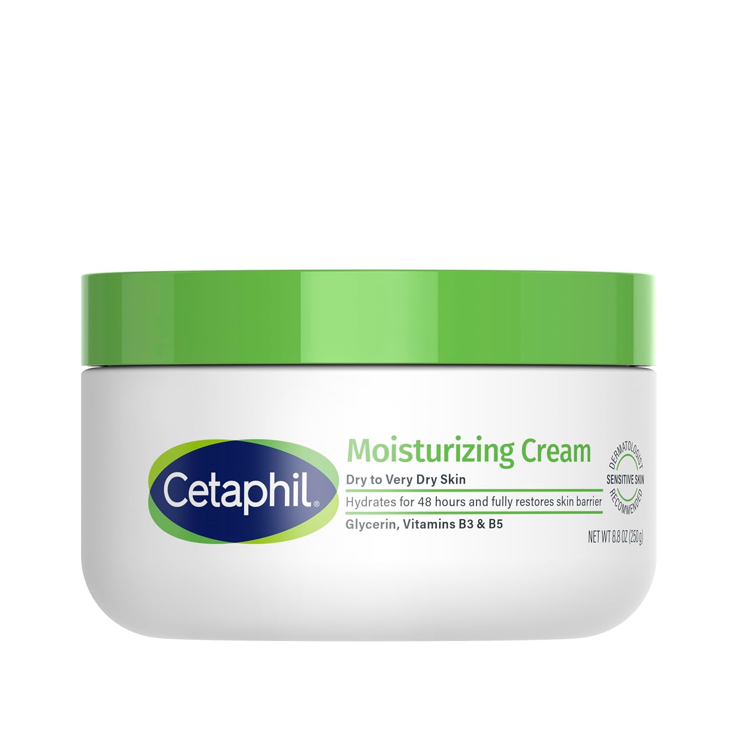Cetaphil Face & Body Moisturizer, Hydrating Moisturizing Cream for Dry to Very Dry, Sensitive Skin, NEW 8.8 oz, Fragrance Free, Non-Comedogenic, Non-Greasy (Packaging May Vary)-BrightBean Baby