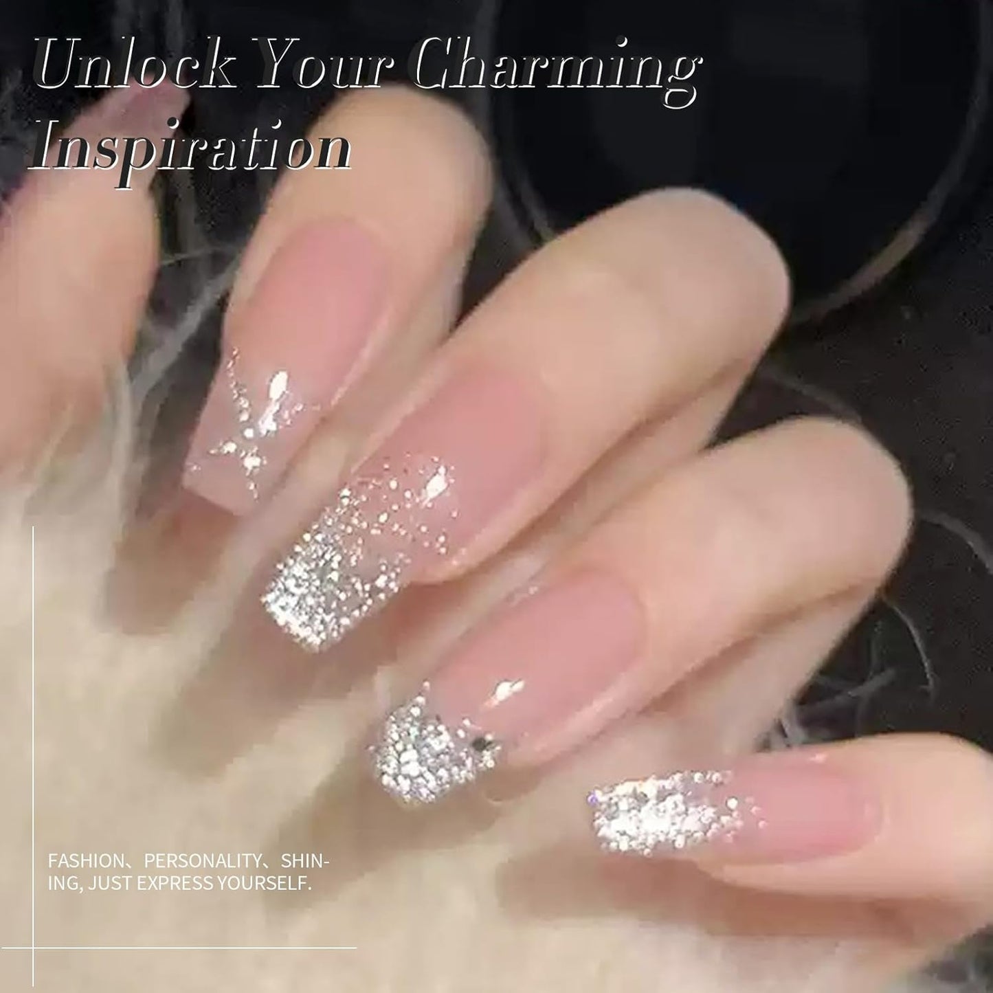 Born Pretty Cat Magnetic Eye Gel Nail Polish, Silver Platinum Cat Magnetic Gel, Sparkle Glitter Magnetic Soak Off U v Nail Gel Diy Art Manicure Nail Salon Varnish 15ML-BrightBean Baby