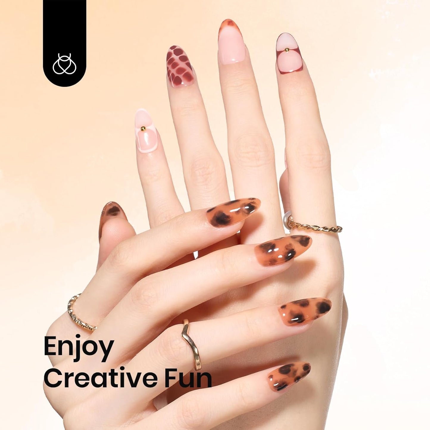 Beetles Halloween Blooming Gel: 2 Pcs 15ml Clear Uv Led Blooming Gel Nail Polish for Spreading Effect Blossom Marble Natural Stone Watercolor Floral Print Soak off Nail Diy Design-BrightBean Baby