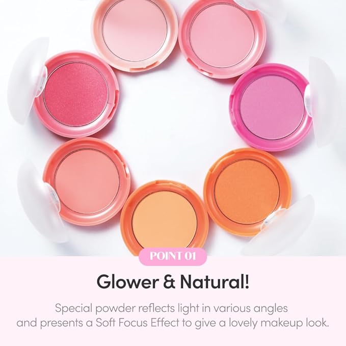 ETUDE Lovely Cookie Blusher #BE101 Ginger Honey Cookie 4g | Glowing & Natural Powder Blush with Long-Lasting Sebum Control | Easy Application | Puffy Cushion for a Lovely Makeup Look-BrightBean Baby