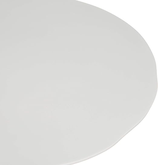Carlisle FoodService Products Ridge Reusable Plate Rimless Plate for Home and Restaurant, Melamine, 11 Inches, Cement, (Pack of 12)