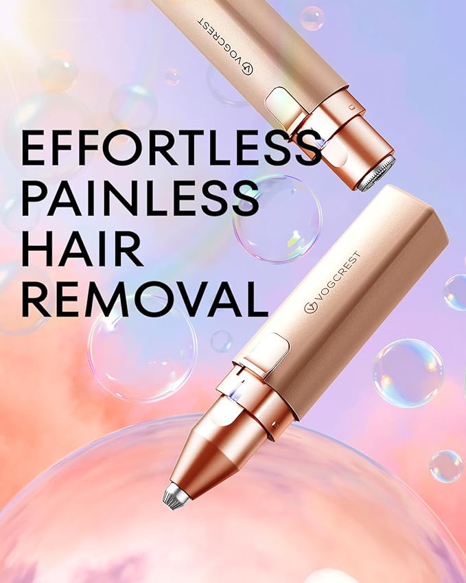 Rechargeable Facial Hair Removal for Women: 2-in-1 Electric Eyebrow and Facial Hair Removal Device - Suitable for eyebrows chin cheeks Features a built-in LED light-BrightBean Baby