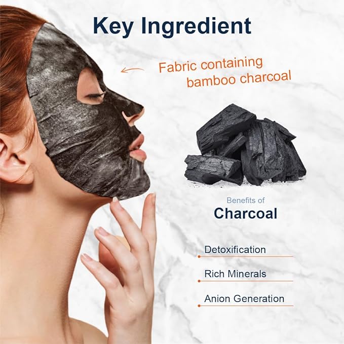 Purederm Deep Purifying Black O2 Bubble Mask Charcoal (10 Pack) – Bubble Face Sheet Mask for Purifying & Brightening-BrightBean Baby