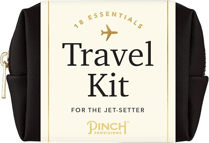 Pinch Provisions Travel Kit, includes 18 Must-Have Emergency Essential Items for Travelling, Ideal Road Trip or Airport Gift for Friends, Family & Peers, Portable Pouch-BrightBean Baby