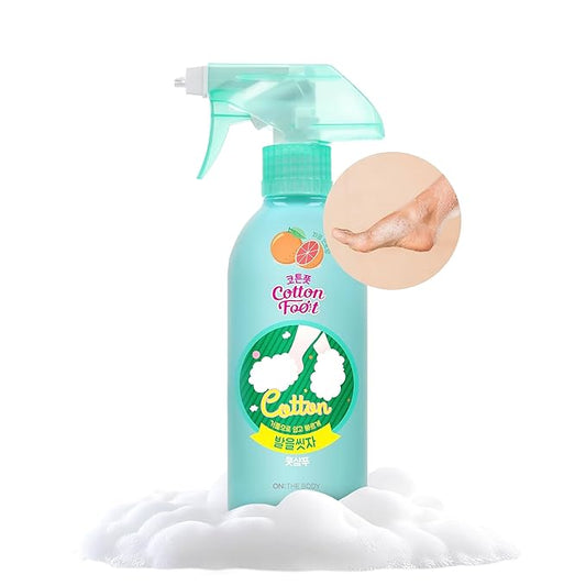 Cotton Foot - Foot Shampoo Soap (Grapefruit, 13fl oz) - Refreshing Cleanse Spray, Deodorizing Foot Care Wash. Foaming Wash, Easy to Use-BrightBean Baby