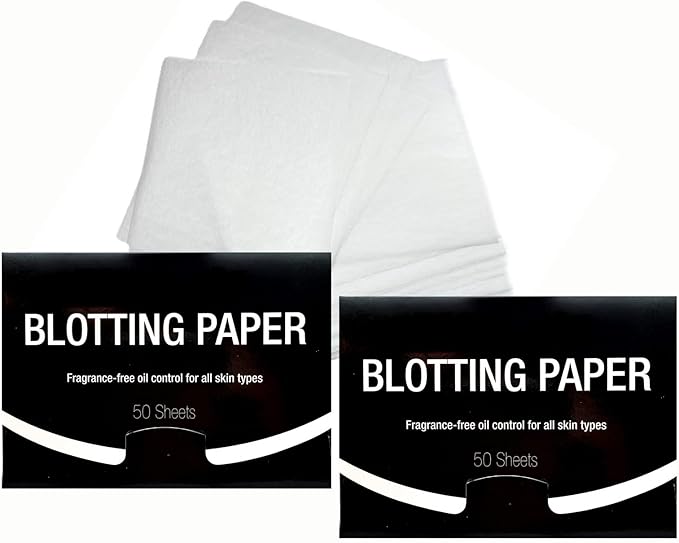 2 Pks FRAGRANCE-FREE Unscented Natural Abaca Blotting Paper - 100 Oil Blotting Sheets - Makeup Friendly UNISEX Oily Skin Shine Blotter Photography Zoom Meetings Travel Gym School - MADE IN TAIWAN-BrightBean Baby