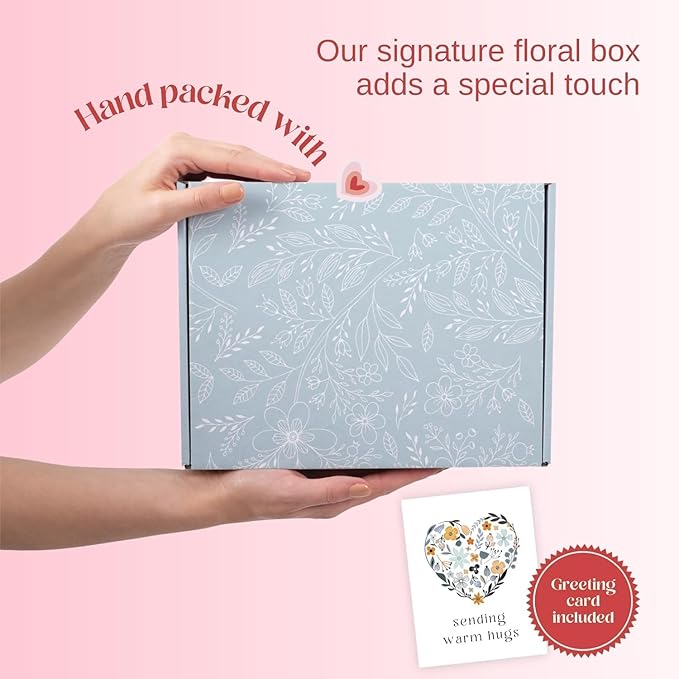 Unboxme Lavender Spa Gift Basket For Women - Relaxation Gifts I Self Care Package with Lavender Scented Candle, Wine Tumbler, Bath Bomb, Soap, Socks, Hand Cream & Bonus Card | Sympathy Gift-BrightBean Baby