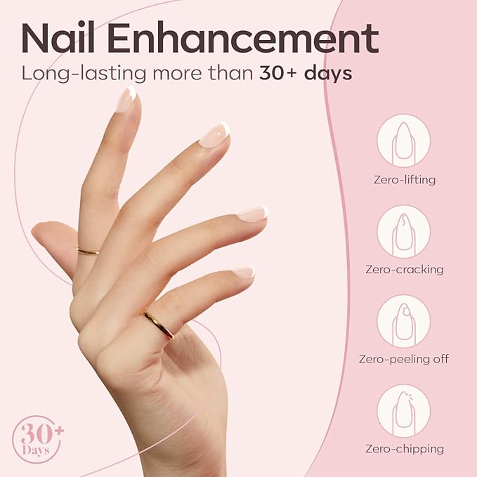 modelones Builder Nail Gel, 8-in-One Cover Nude Builder, LED Lamp Cured Thickening Apex Building Strengthener Extension Rubber Color Base Gel Polish Glue in a Bottle for Home DIY Salon Girls-BrightBean Baby