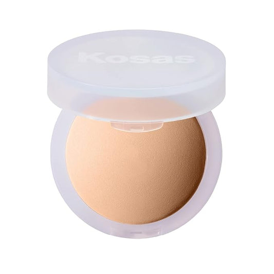 Kosas Cloud Set Face Setting Powder | Smoothing Shine Control, Soft, Sheer Setting Translucent Makeup Finish, Portable & Long-Lasting (Sheer Medium)-BrightBean Baby