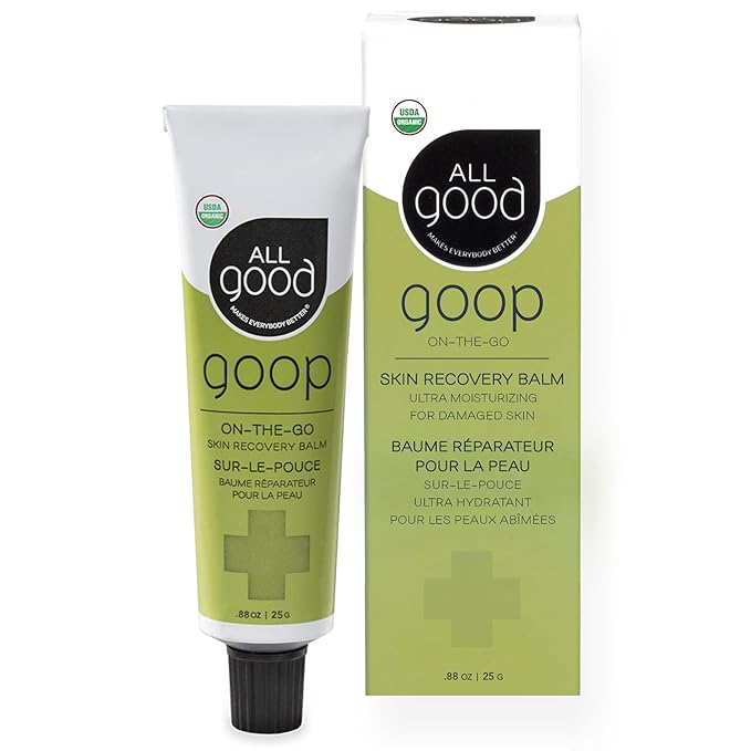 All Good Goop on the Go - Chafing Cream, Dry Skin Salve, Cracking Lip Moisturizer - Soothes, Hydrates & Calms - Travel Size Recovery Balm 1oz-BrightBean Baby