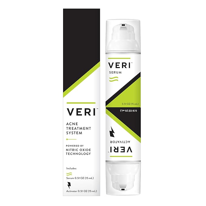 VERI Nitric Oxide + Salicylic Acid Clear Skin System (Peroxide-Free): For Acne Prone Skin, Unclogs Pores, Clarifies Blemishes, Reduces Inflammation, Prevent Future Breakouts, 30 mL / 1 oz-BrightBean Baby