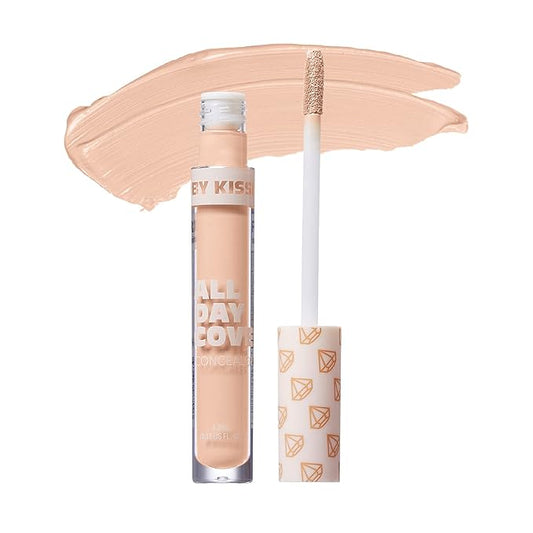 Ruby Kisses All Day Concealer Lightweight Full Coverage Multi-Use Concealer 0.13 Fl Oz (Fair Ivory)-BrightBean Baby