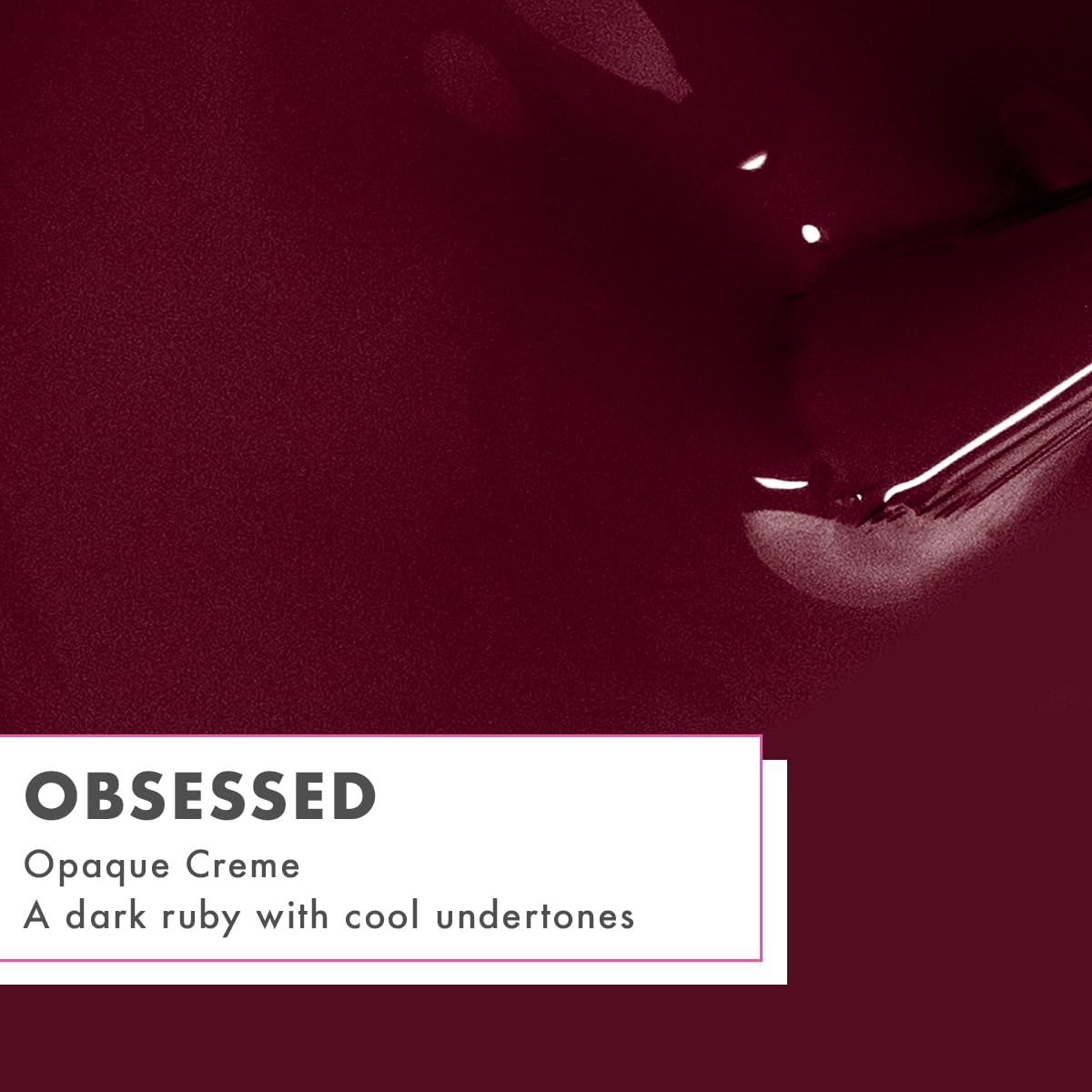 Olive & June Gel Polish | UV LED Nail Lamp Needed | Long Lasting Formula | Up to 21 Days of Wear | Damage-Free Removal | Salon-Quality Manicure, Pedicure at Home | Obsessed | Dark Ruby-BrightBean Baby