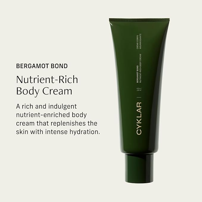 Nutrient Rich Body Cream. Bergamot Bond Nourishing Moisturizer with Niacinamide and Banana Flower Extract. Deep Hydration, Thick Body Lotion, Dry Skin Cream for Women and Men, 8 Fl Oz-BrightBean Baby