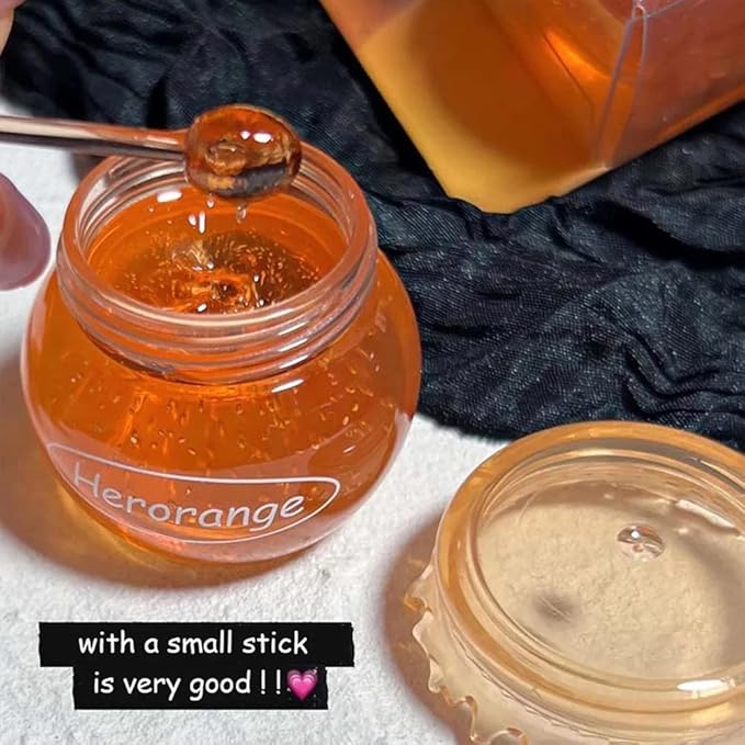 2PCS Bee Lip Balm Honey Pot,Honey Jam Lip Mask,Lip Exfoliating Bee Balm,Lip Exfoliating Bee Balm,Jelly Honey Pot Lip Mask,Hydrating & Prevention Dry and Cracked Lip Scrubs Exfoliator-BrightBean Baby