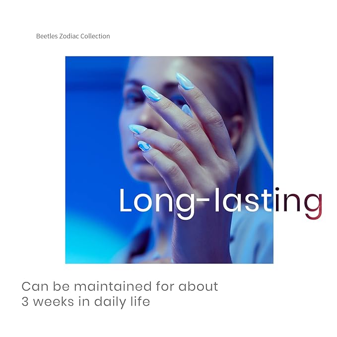 Beetles Blue Gel Nail Polish,6 Colors Baby Blue Glitter Aquarius Holy Water Collection Fall Winter Gel Polish Soak off Uv Led Lamp Nail Art Manicure Gifts for Women-BrightBean Baby