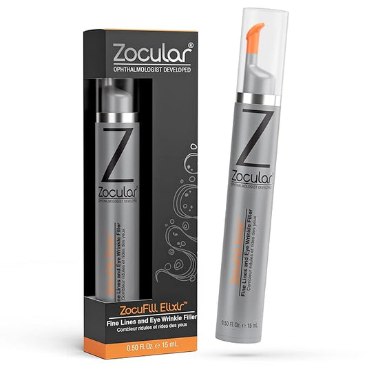 Zocufill Elixir Eye Gel and Face Serum - Eye Bags Treatment for Women and Men - Reduce the Appearance of Dark Circles, Puffy Eyes, Fine Lines and Wrinkles-BrightBean Baby