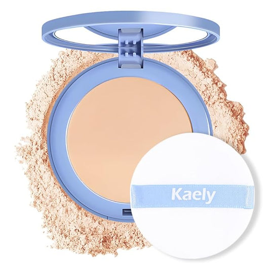 Oil Control Matte Perfection Face Pressed Powder, Matte Smooth Flawless Setting Powder Makeup, Polvo Compacto De Maquillaje, Waterproof Long Lasting, Cruelty Free, 0.35Oz(120 Vanilla, 1)-BrightBean Baby