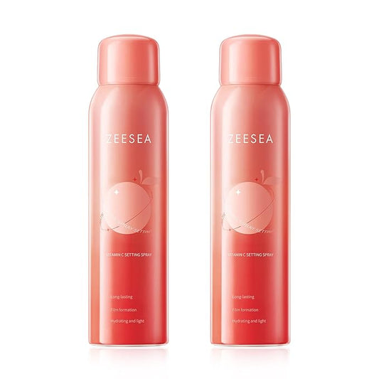 zeesea Vitamin C Hydrating Makeup Setting Spray for Face, Waterproof Make up Setting Fixer Mist type Spray, Long-lasting for 16 hours, Oil Control, 2pcs-BrightBean Baby
