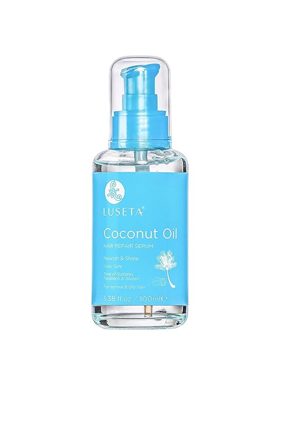 Luseta Hair Oil Hair Repair Serum Coconut Argan Marula Oil Sulfate Free Paraben Free (Coconut Oil)-BrightBean Baby