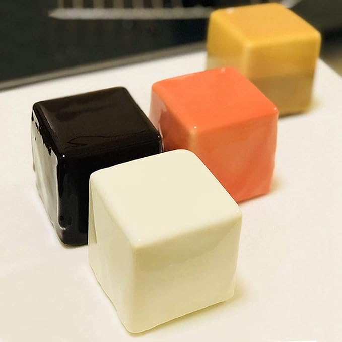 Silicone Molds Baking for Mousse Cake, 3D Baking Molds Dessert Molds for Pastry Truffle Pudding Jelly Cheesecake,3D Cube Shape (8-Cavity)