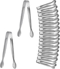 Small Serving Tongs,Ice Tongs,Sugar Tongs,Kitchen Tiny Tongs for Appetizers,18 PCS(4.3 Inch)