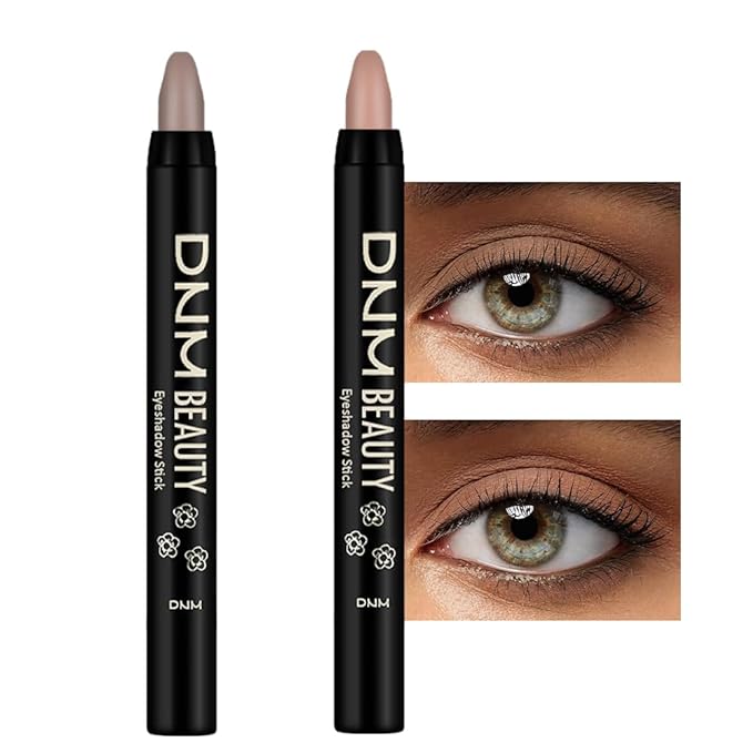 Kaely 2Pcs Cream Eyeshadow Sticks Set for Eyes Waterproof,Ginger Matte & Caramel Matte Eye shadow Stick Pencil Pen Bulk sombras en crema para ojos 29+30-BrightBean Baby