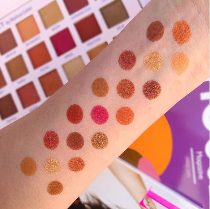 Carter Beauty by Marissa Carter 18 Shade Eyeshadow Palette | Long Lasting Eye Shadow Makeup | Shimmer & Matte Vibrant Colors (Warm Velvet)-BrightBean Baby