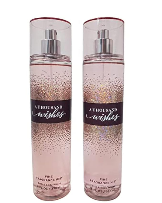 (Set of 2) - Bath & Body Works Fragrance Mist, A Thousand Wishes. 8fl oz/ 236ml Each-BrightBean Baby