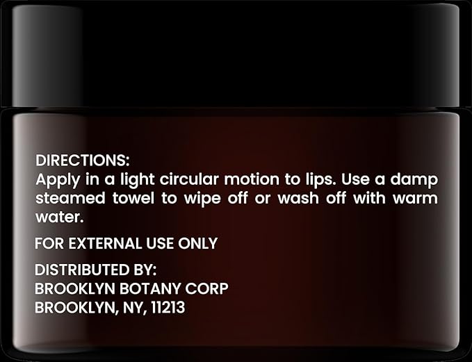 Brooklyn Botany Lip Scrub Exfoliator 1 oz – Lip Moisturizer for Dry Lips and Chapped Lips – Gentle Lip Exfoliator for Smooth and Brighter Lips – Strawberry Flavor-BrightBean Baby