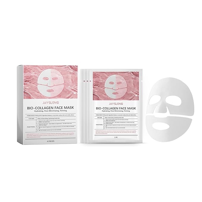 Retinol Collagen Face Mask – Korean Tightening Hydrogel Overnight Mask, Deep Moisturizing & Elasticity Boost, Long-Lasting Hydration & Brightening Skin (Deep Hydrating Mask)-BrightBean Baby