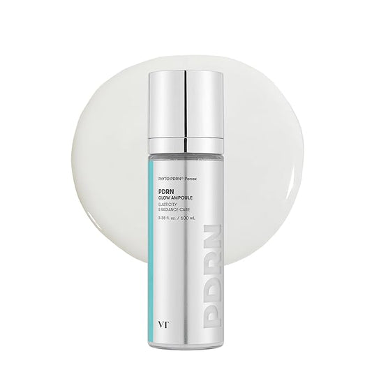 VT COSMETICS PDRN Glow Ampoule, PDRN Facial Mist, Deep Hydration Spray Serum, Vegan Skin Care, Light-weight Face Moisturizer, Plumping Effect, Fragrance-Free, Korean SkinCare (3.38 fl oz / 100 ml)-BrightBean Baby