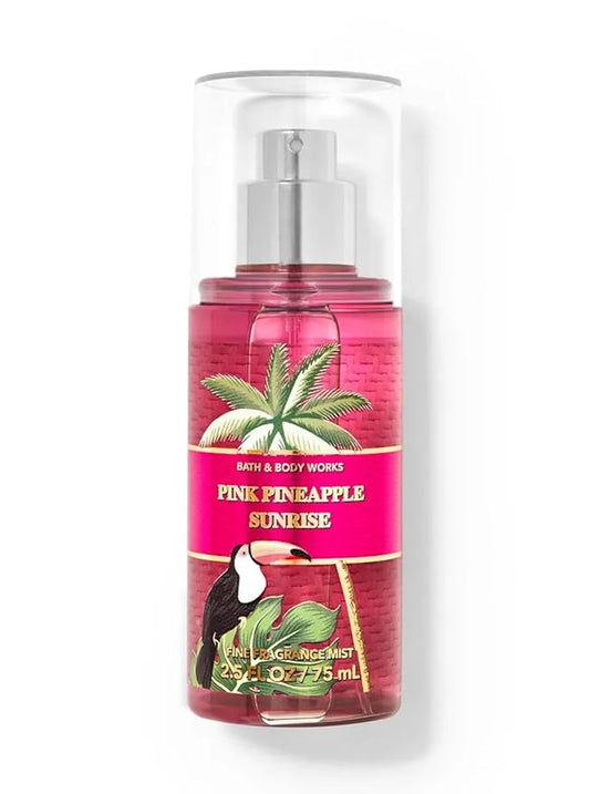 Bath & Body Works Fine Fragrance Mist Travel Size Mini Purse Spray 2.5 Ounce (Pink Pineapple Sunrise)-BrightBean Baby