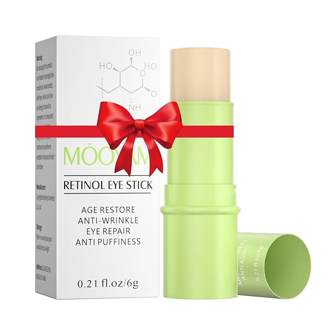 Retinol Eye Stick Anti Aging Eye Cream For Dark Circles and Puffiness, Fade Fine Lines and Firm Skin, Under Eye Balm Glow, Brightening Stick for Daily Anti-wrinkle Cream-BrightBean Baby