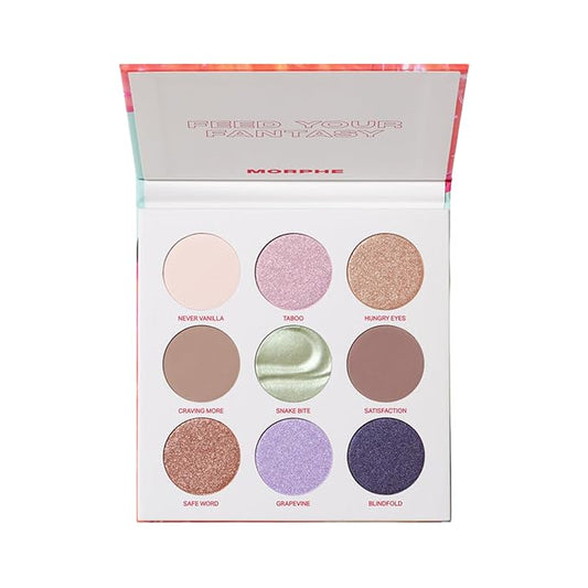 Morphe Pulp Fantasy Artistry Palette - Foil-Effect Eyeshadow Palette with Matte, Shimmer & Foil Finishes - Violet, Rich Taupe & Brown Eyeshadow with Luminous Payoff (0.35 oz)-BrightBean Baby