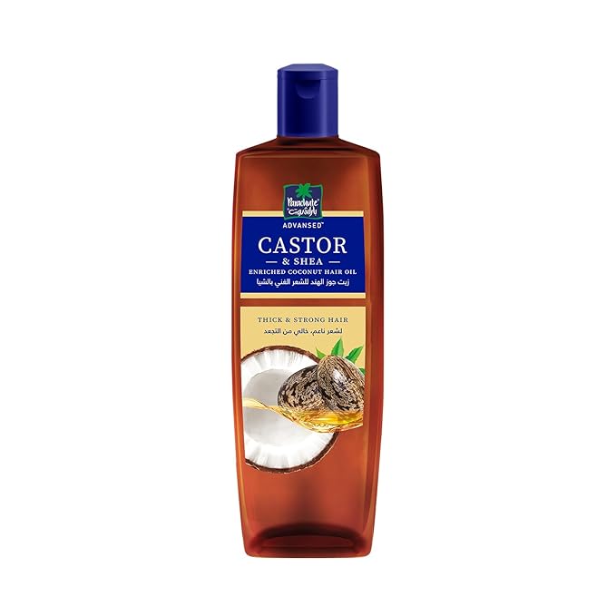 Parachute Advansed Castor & Shea Hair Oil with Coconut| Castor Hair Oil| 10x Stronger Hair| For Thick, Soft & Nourished Hair| 10.1 Fl.oz.-BrightBean Baby