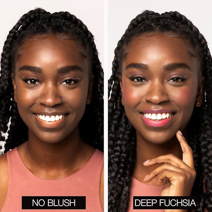Palladio Liquid Blush for Cheeks & Lips 2-in-1 Makeup Face Blush, Weightless Cream Formula, Smudge Proof Long-Wearing Pigmented Blush, Natural Look Makeup Face Blushes, Dewy Finish, Deep Fuchsia-BrightBean Baby