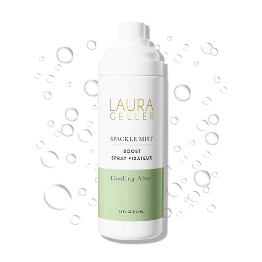 LAURA GELLER NEW YORK Spackle Mist Boost with Cooling Aloe - Long-Lasting Dewy Skin Makeup Setting Spray-BrightBean Baby