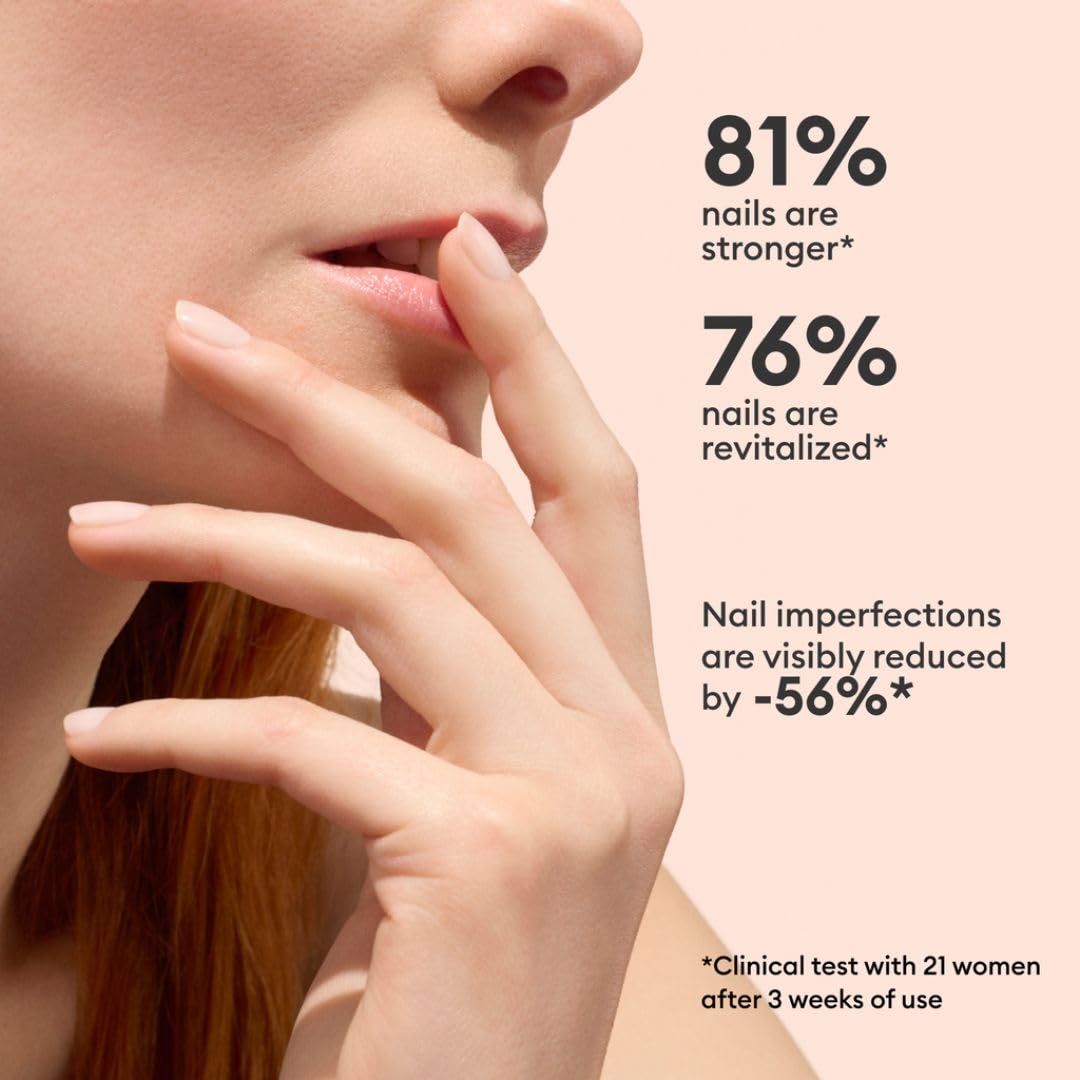 Manucurist Active Smooth 00 Nail Concealer Polish & Care - 2 in 1 Nude Nail Polish : Nail Strengthener and Growth - No Lamp - Ridge Filler for Nails - Natural Rosé Nail Polish-BrightBean Baby