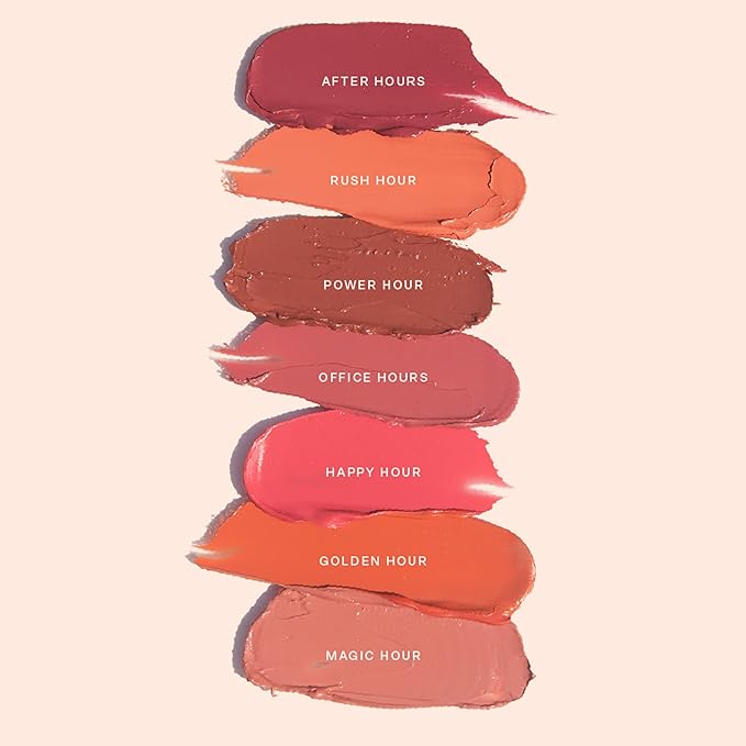 Tower 28 Beauty BeachPlease Cream Blush for Cheeks and Lips - Multi-Purpose Lip and Cheek Tint in Sun-Kissed Peach Blush - for Sensitive Skin – Color RUSH HOUR, Luminous Finish-BrightBean Baby