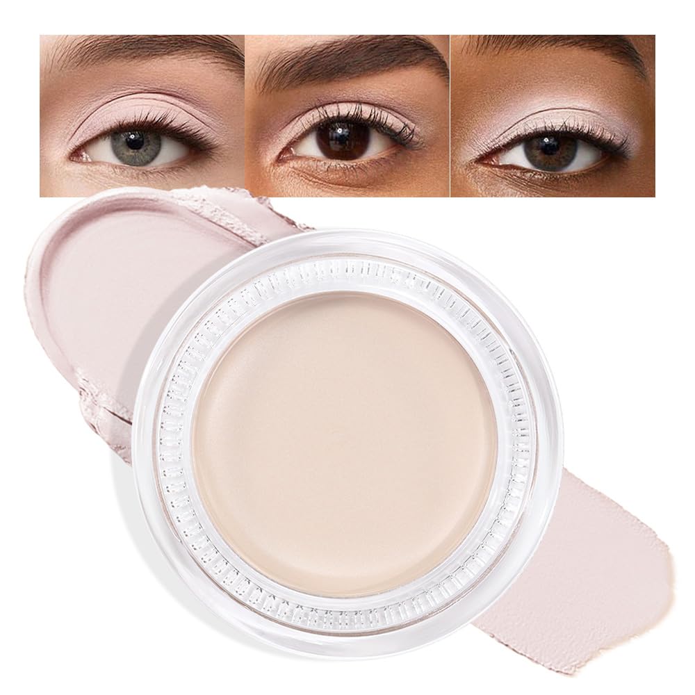 Single Cream Bright Nude Matte Eyeshadow Palette Makeup, Natural Single Mini Instant Holographic Eyeshadow For Women, Sombras Crema Para Ojos, Talc, Paraben & Cruelty Free, R01-BrightBean Baby