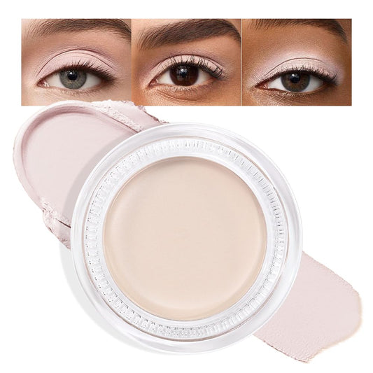 Single Cream Bright Nude Matte Eyeshadow Palette Makeup, Natural Single Mini Instant Holographic Eyeshadow For Women, Sombras Crema Para Ojos, Talc, Paraben & Cruelty Free, R01-BrightBean Baby