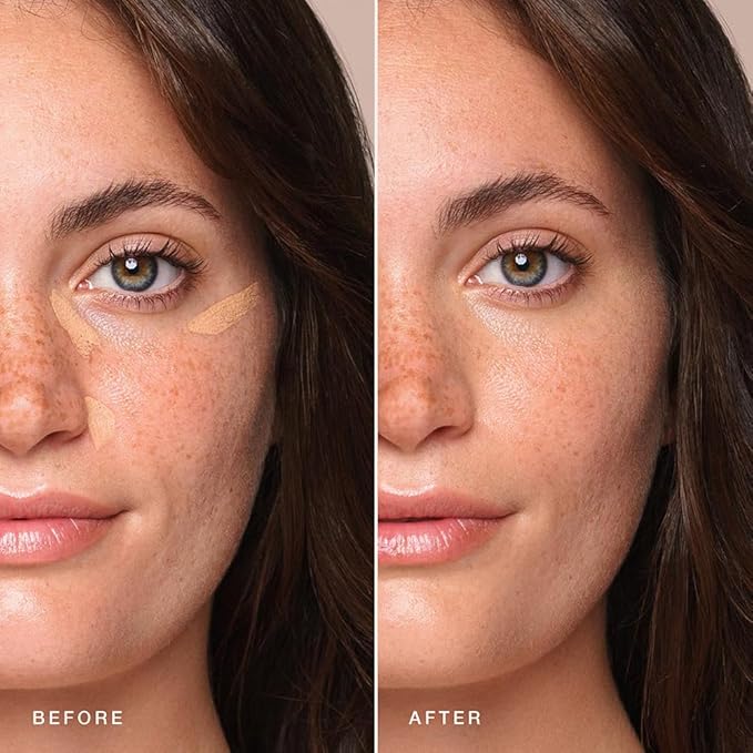 Jouer Essential High Coverage Concealer Pen - Under Eye Concealer for Dark Circles - Brightening Makeup for Eye Circles - Color Corrector Eye Primer with Hyaluronic Acid and Vitamin E-BrightBean Baby