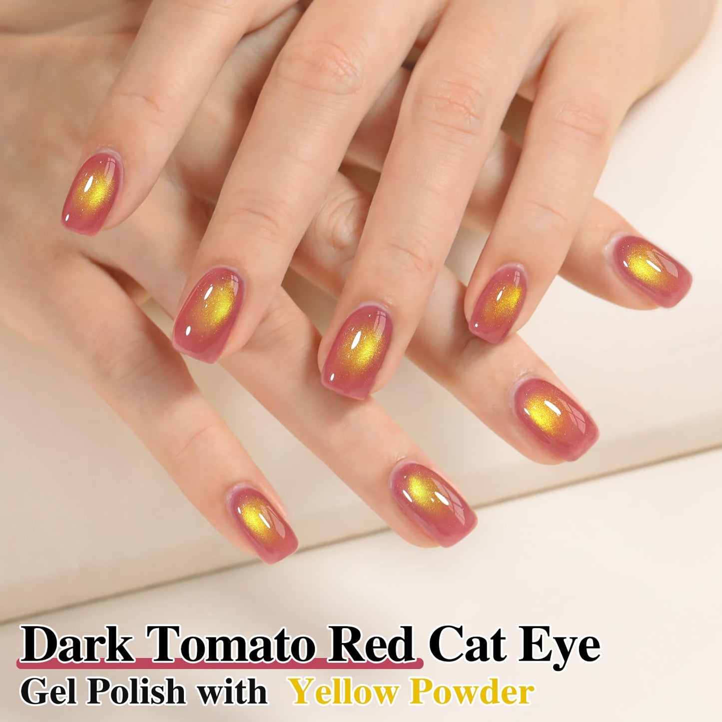 Double Rhythm Jelly Glass Cat Eye Gel Polish with Magnet 15ML Holographic Glitter Shimmer Translucent Sheer Color Magnetic Nail Polish Salon DIY at Home (Navy Purple-MC1266)-BrightBean Baby