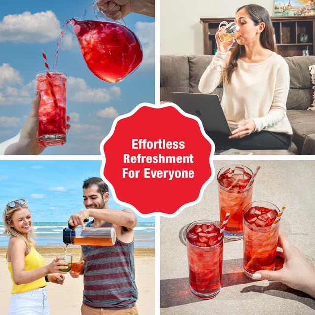 Tiesta Tea - Blackberry Bellini Cold Brew, Loose Leaf, Blackberry Citrus Green Tea, Medium Caffeinated, Cold Brew Packets, Makes 64 oz of Pitcher Per Bag (Pack of 10)