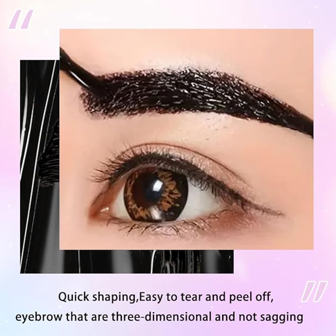 Peel Off Tattoo Brow Tint Gel - 2pcs Light Brown Eyebrow Kit, Waterproof, Transfer-Proof & Sweatproof, Quick Peel Formula for Natural Fuller Brows, Mother’s Day Gifts for Women All Skin Types-BrightBean Baby