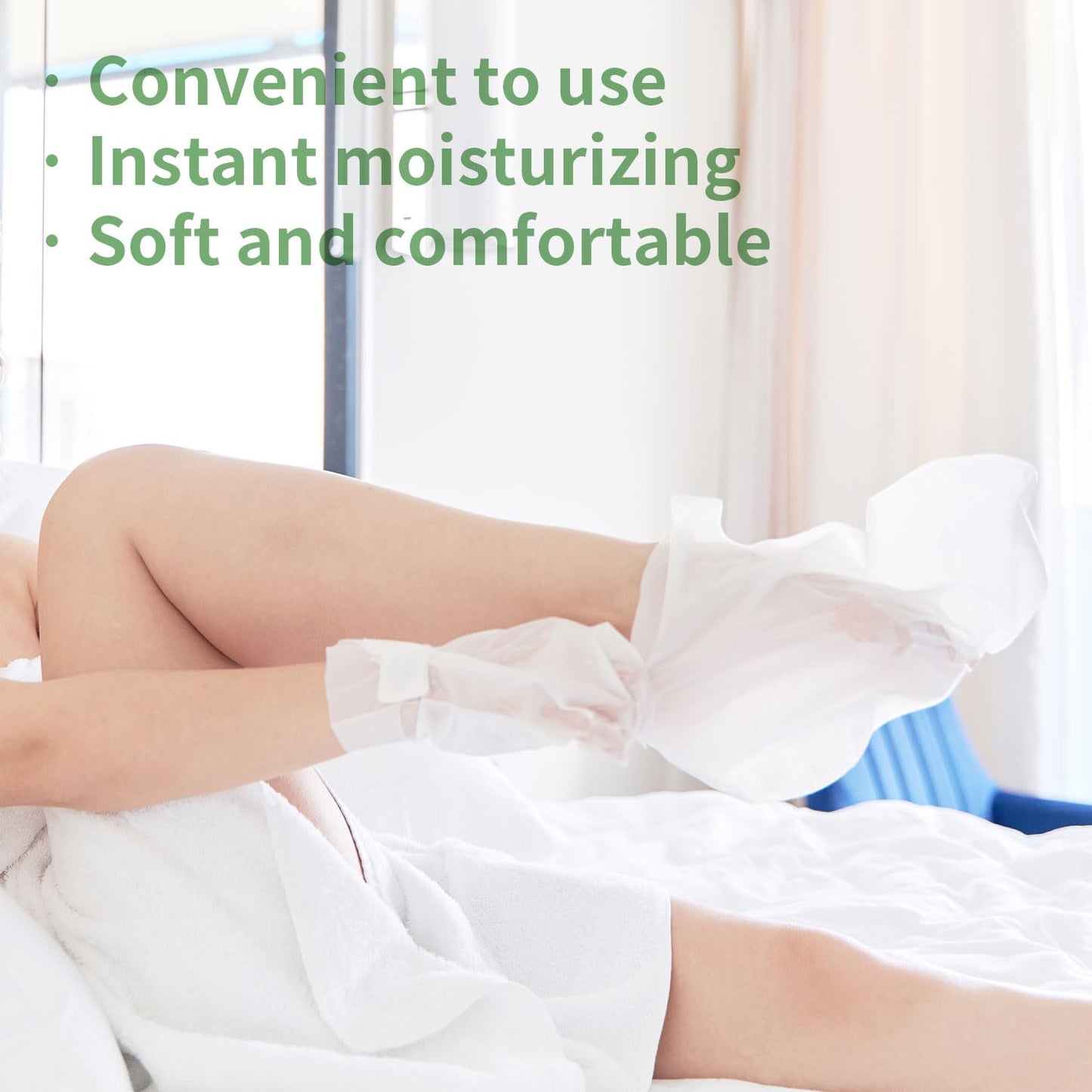 Moisturizing Foot Mask with Shea Butter and Goat Milk, Hydrating Foot Masks for Dry Cracked Feet, Dry Skin Moisturizer for Soft and Smooth Touch Feet - Men Women - 5 Pairs-BrightBean Baby