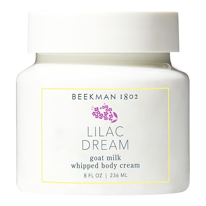 Beekman 1802 Lilac Dream Whipped Body Cream - 8 oz - Moisturizes, Soothes & Softens - With Coconut Oil and Mango Seed Butter - No Irritation - Good for Sensitive Skin-BrightBean Baby