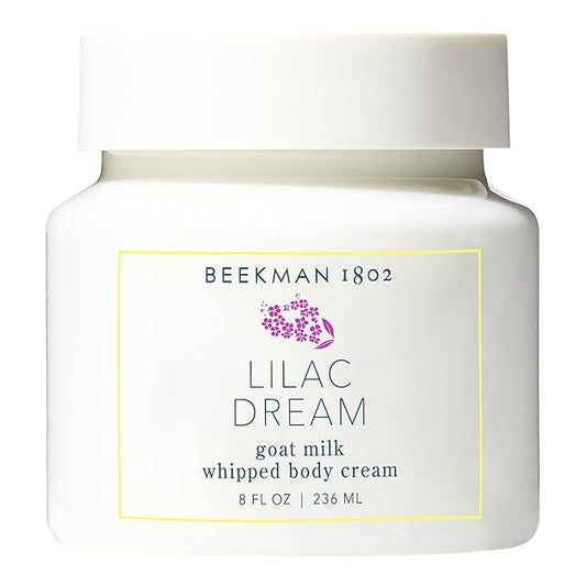 Beekman 1802 Lilac Dream Whipped Body Cream - 8 oz - Moisturizes, Soothes & Softens - With Coconut Oil and Mango Seed Butter - No Irritation - Good for Sensitive Skin-BrightBean Baby
